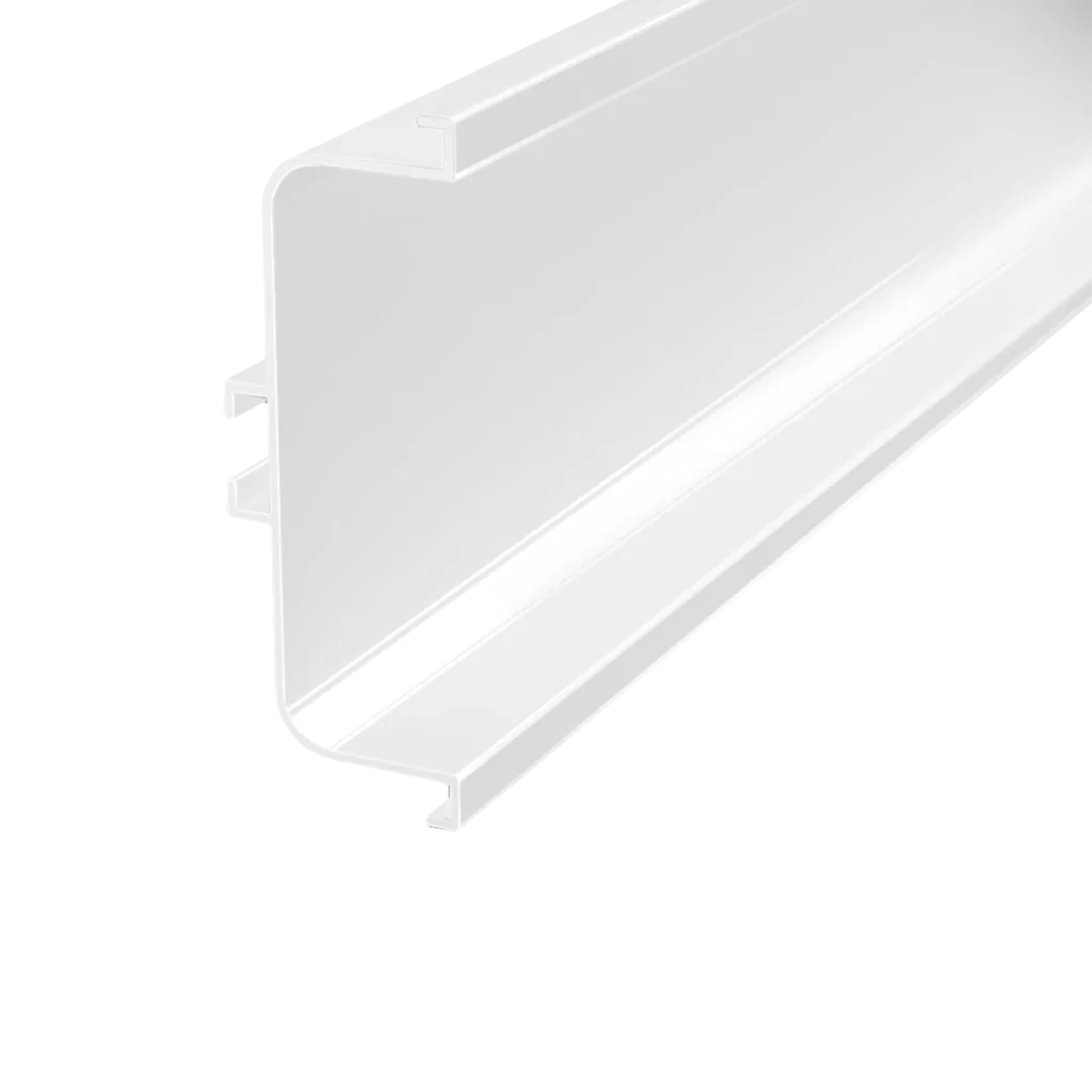 Профиль горизонтальный AQ Gola-X С-формы 5000 мм белый глянец