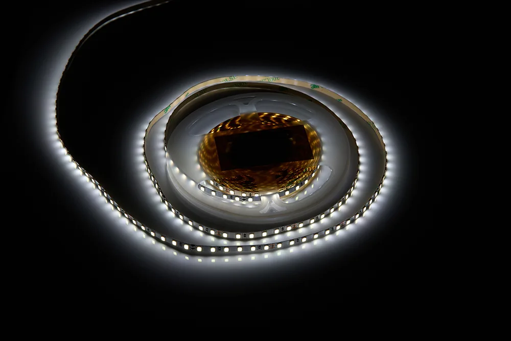 ЛЕНТА светодиодная AQ LED-LINE 2835 120 LED/м 24V 9,6W/м 5 мм IP20 холодный белый 5 м