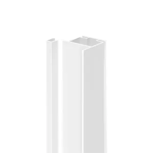 Профиль вертикальный AQ Gola-X L-формы ДСП 16мм 5000 мм белый глянец