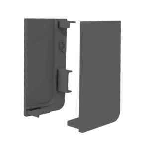 Заглушка глухая левая для горизонт. L-образного профиля AQ Gola-X черный