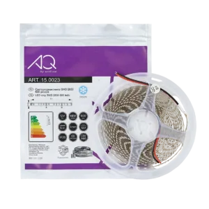 Лента светодиодная AQ LED-LINE 2835 120 LED/м 12V 9,6W/м 5 мм IP20 холодный белый 5 м