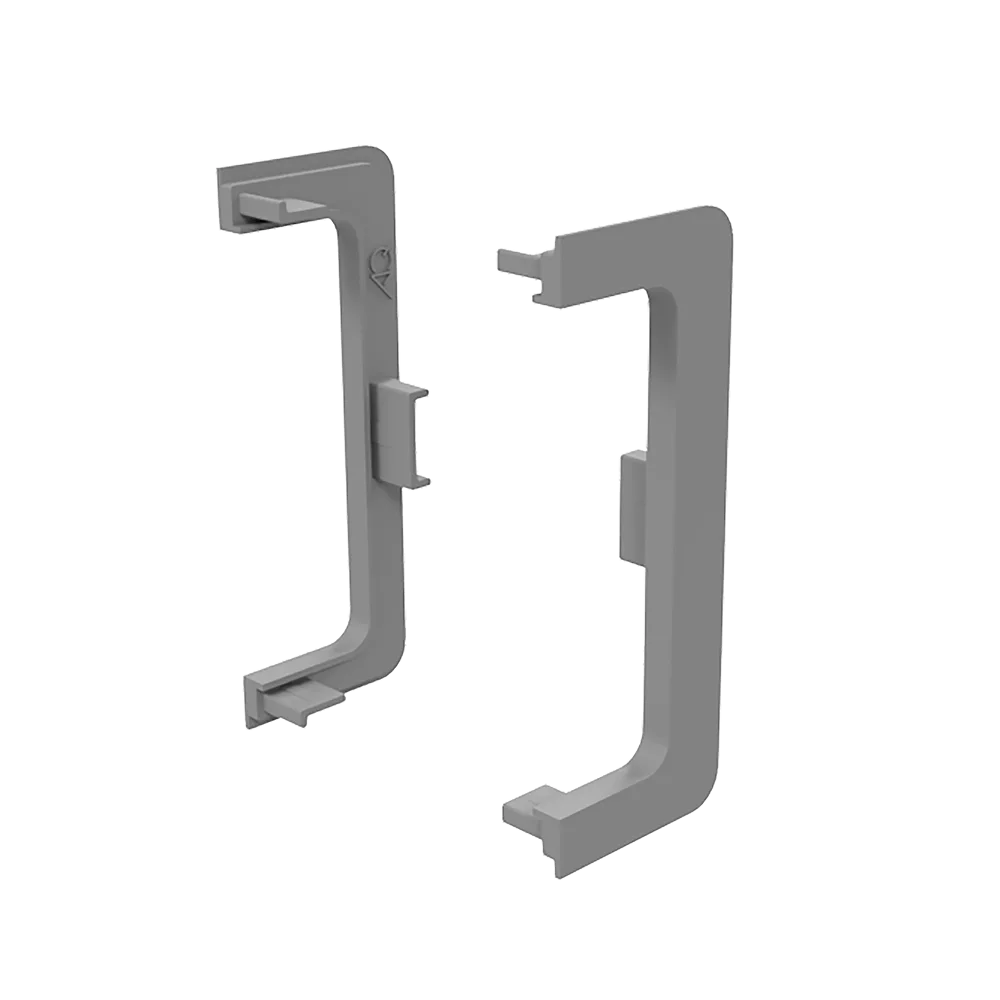 Заглушка контурная универсальная для горизонт. C-образного профиля AQ Gola-X алюминий