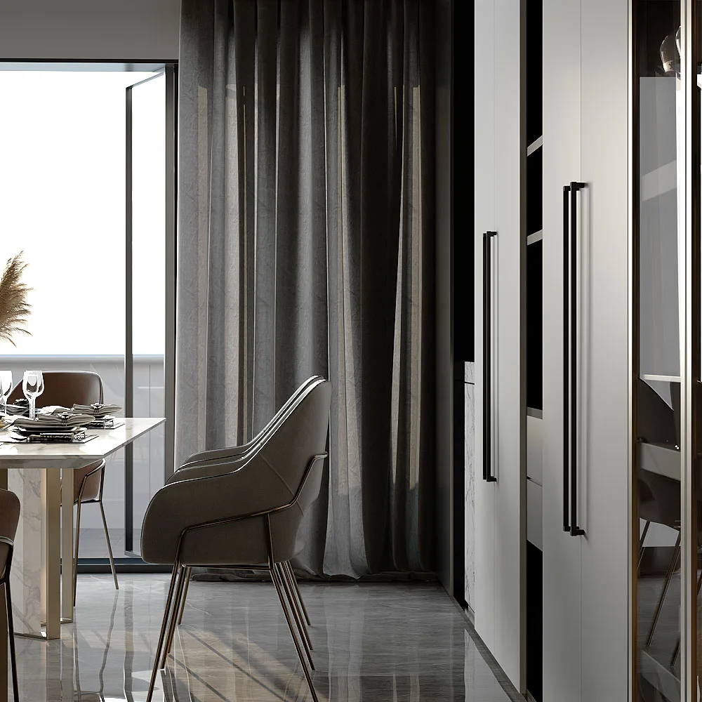 Ручка AQ Lungo L=800 черный матовый