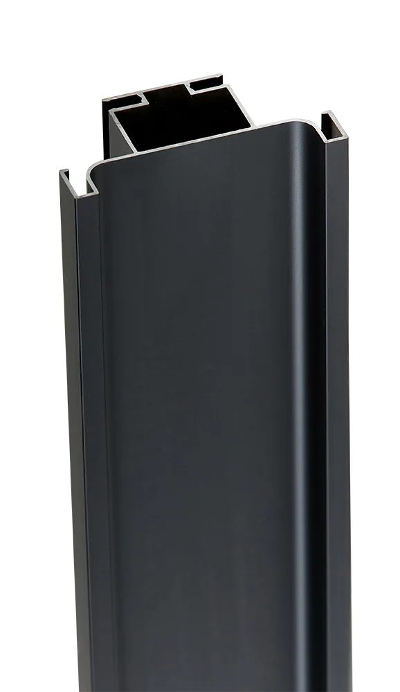 Профиль вертикальный AQ Gola-X С-формы ДСП 16мм 5000 мм черный матовый