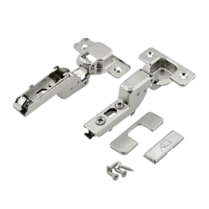 Петля внутренняя AQ V.2 Clip со шнековой регулировкой без пружины (с заглушками и саморезами)