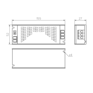 Блок питания AQ MAX 220V/24V IP20 100W