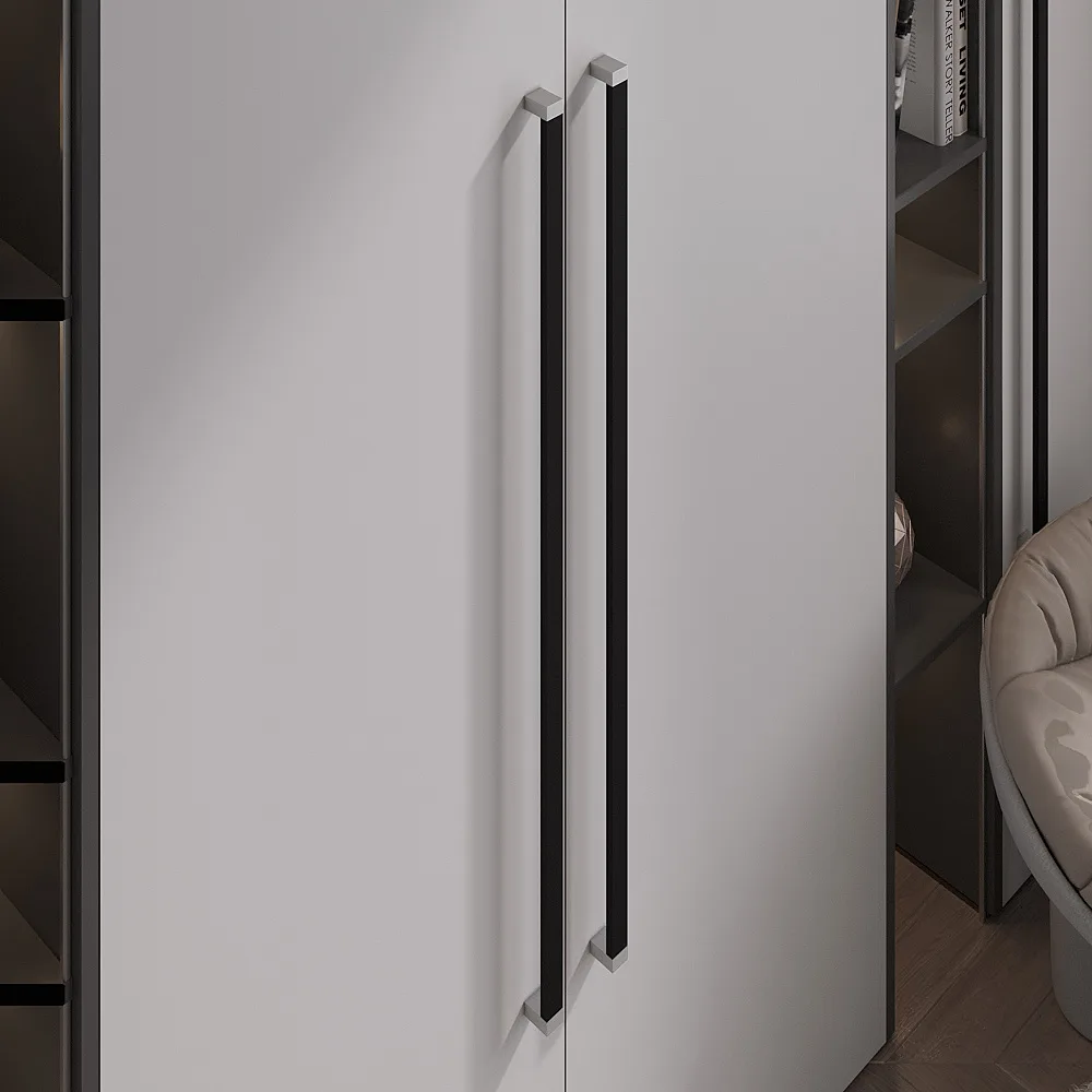 Ручка AQ Fusion L=1000 черный+сталь матовый