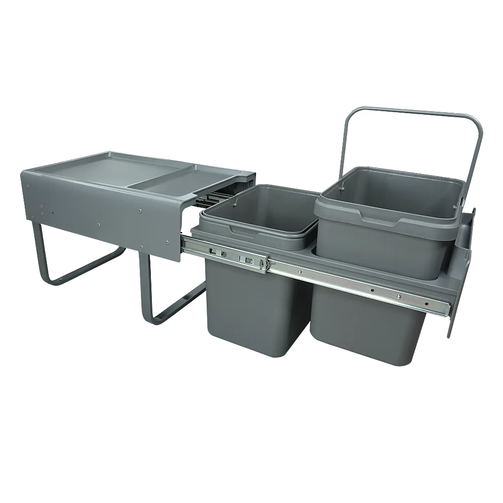 Мусорное ведро AQ BIN выдвижное (2х15л) 400