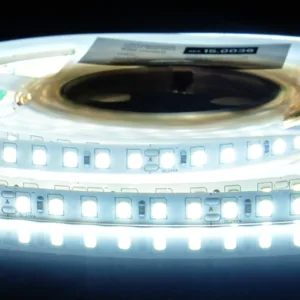 ЛЕНТА светодиодная AQ LED-LINE 2835 120 LED/м 24V 9,6W/м 8 мм IP20 холодный белый 5 м (15.0036)