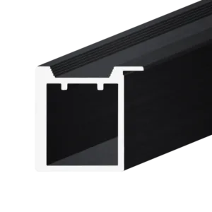 Профиль фасадный AQ CRYSTAL-LINE W-1 4000 мм черный графит брашированный