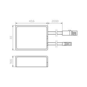 Выключатель AQ SWITCH сенсорный контактный с диммером 12/24V 60/120W (под столешницу)
