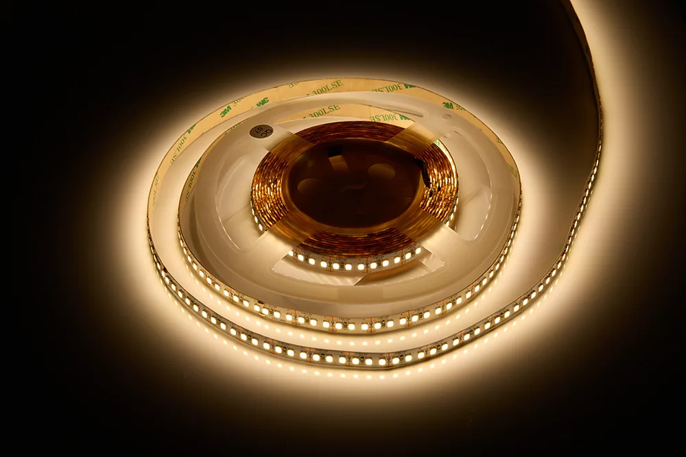 Лента светодиодная AQ LED-LINE 2835 180 LED/м 12V 14,4W/м 10 мм IP20 теплый белый 5 м