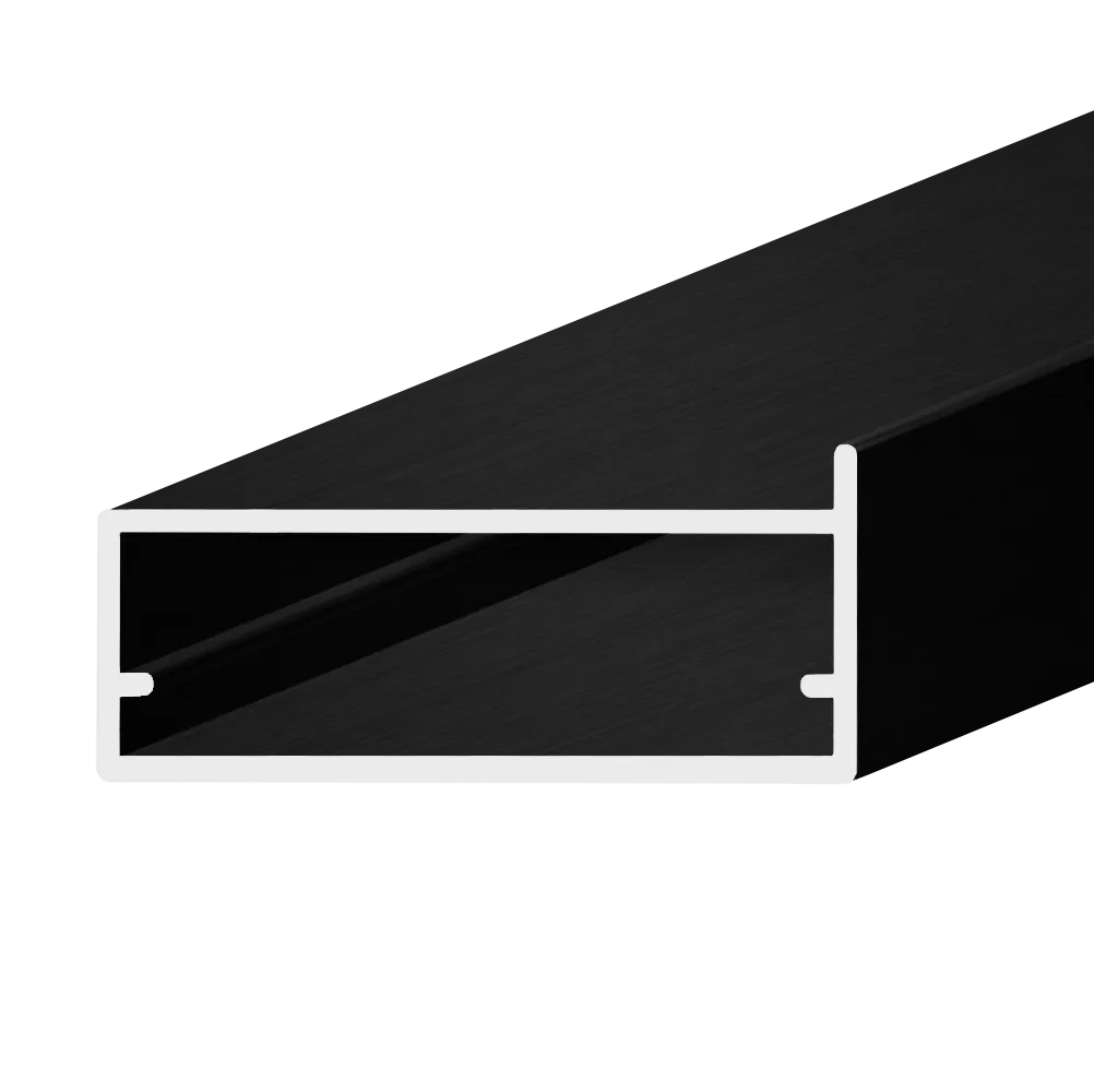 Профиль для фасадов AQ FRAME Z-12 5600 мм черный брашированный