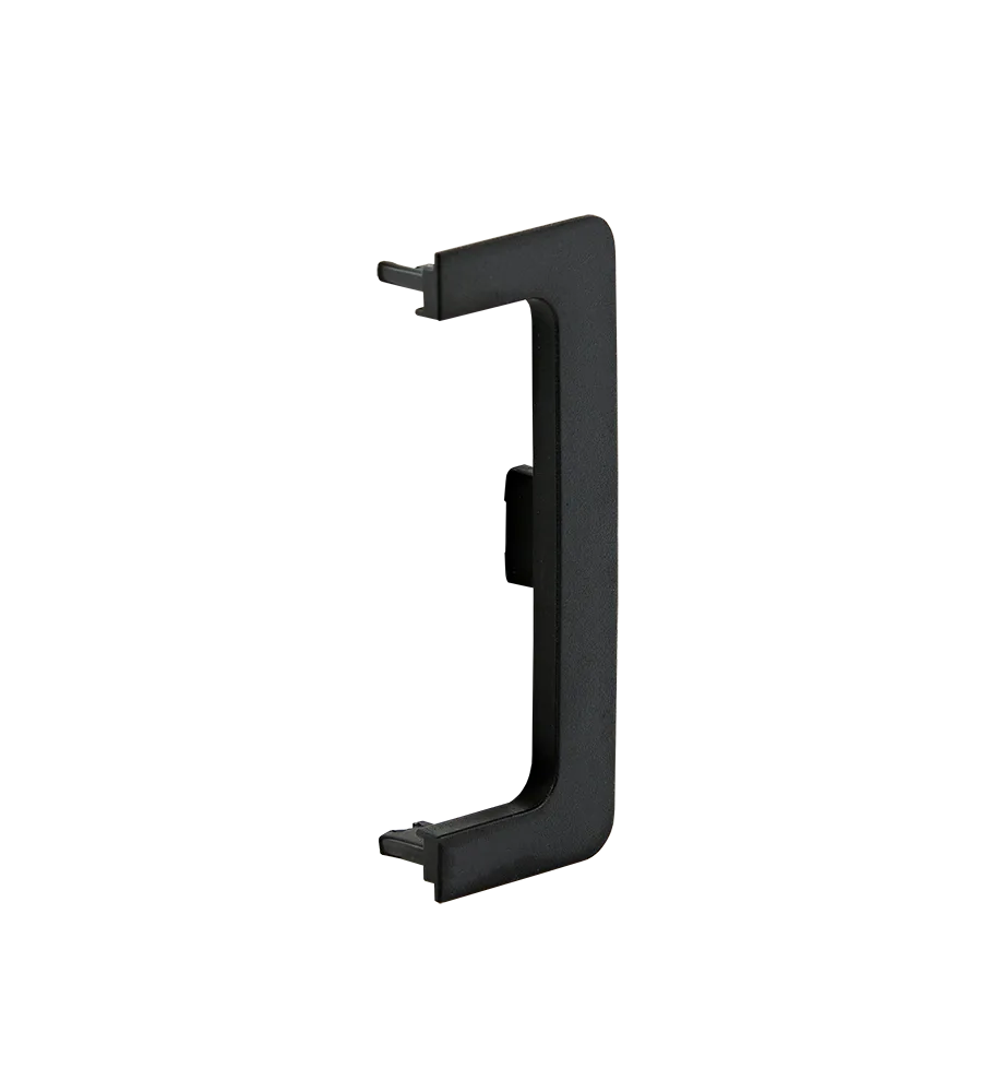 Заглушка контурная универсальная для горизонт. C-образного профиля AQ Gola-X черный