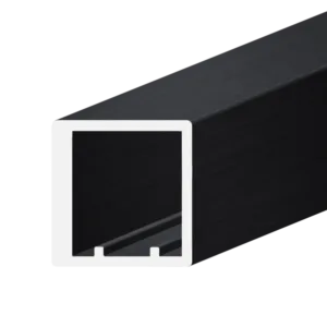 Профиль фасадный AQ CRYSTAL-LINE W-3 4000 мм черный графит брашированный