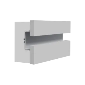 Профиль горизонтальный AQ Gola-X С-формы 5000 мм алюминий