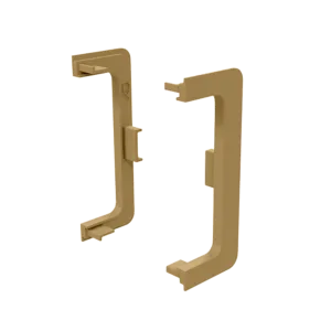 Заглушка контурная универсальная для горизонт. C-образного профиля AQ Gola-X золото