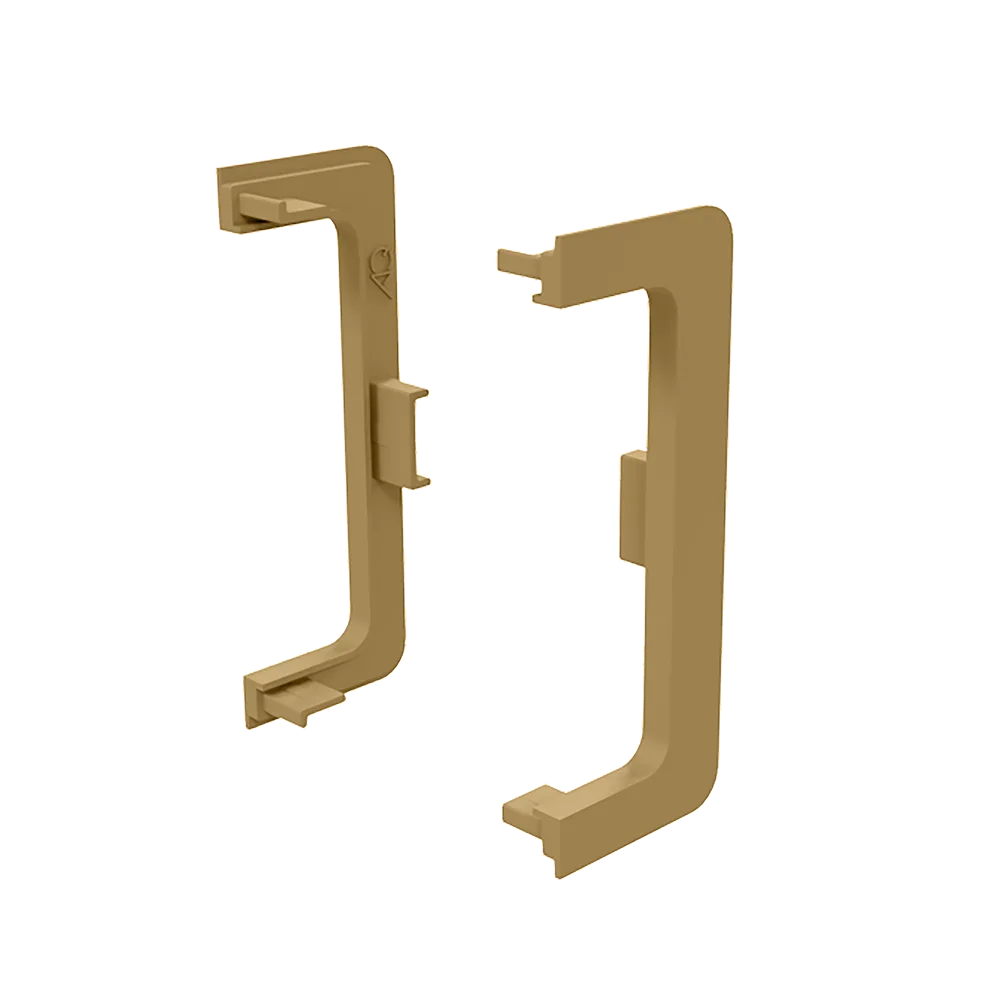 Заглушка контурная универсальная для горизонт. C-образного профиля AQ Gola-X золото