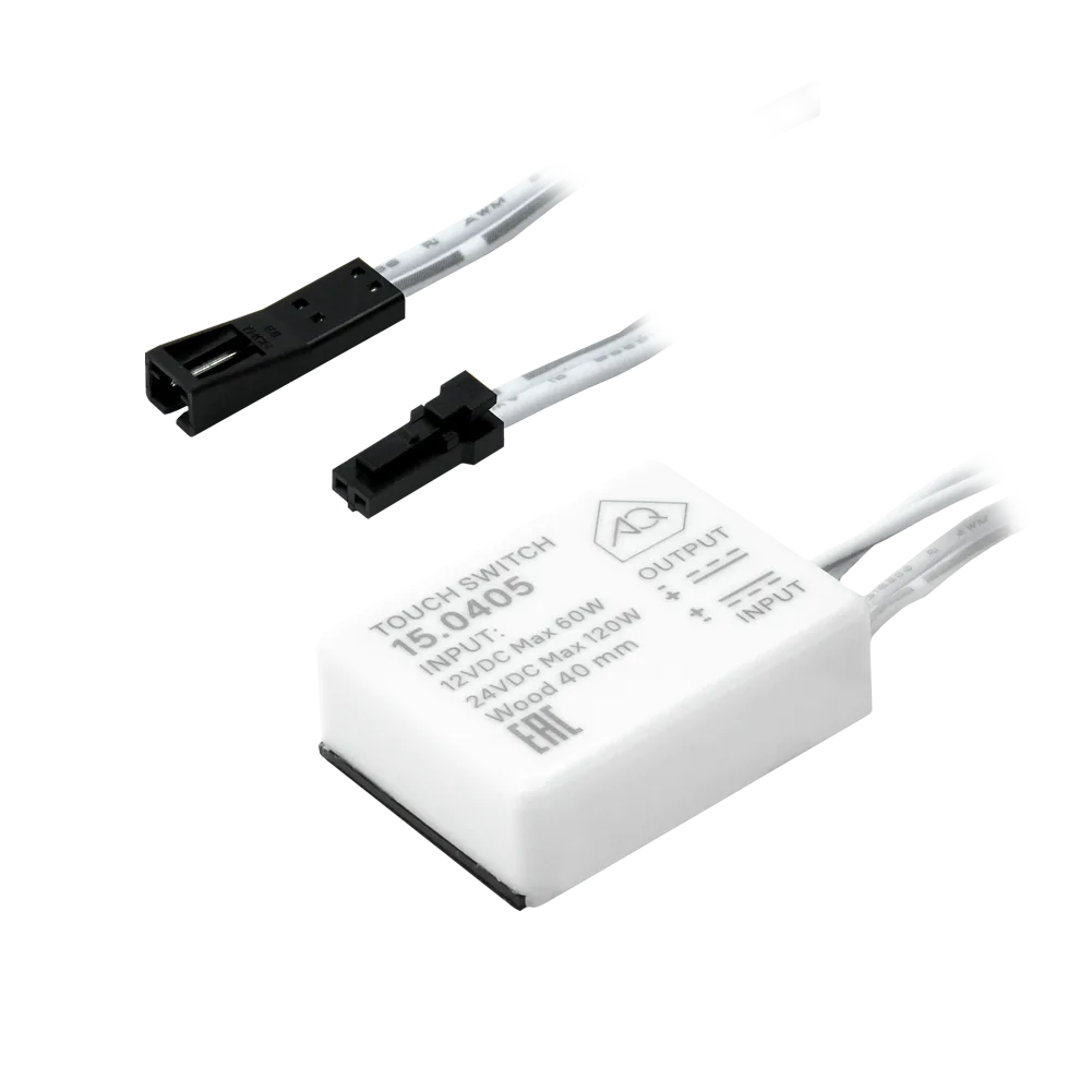 Выключатель AQ SWITCH сенсорный контактный с диммером 12/24V 60/120W (под столешницу)