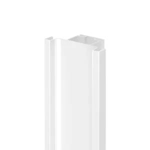 Профиль вертикальный AQ Gola-X С-формы ДСП 18мм 5000 мм белый глянец