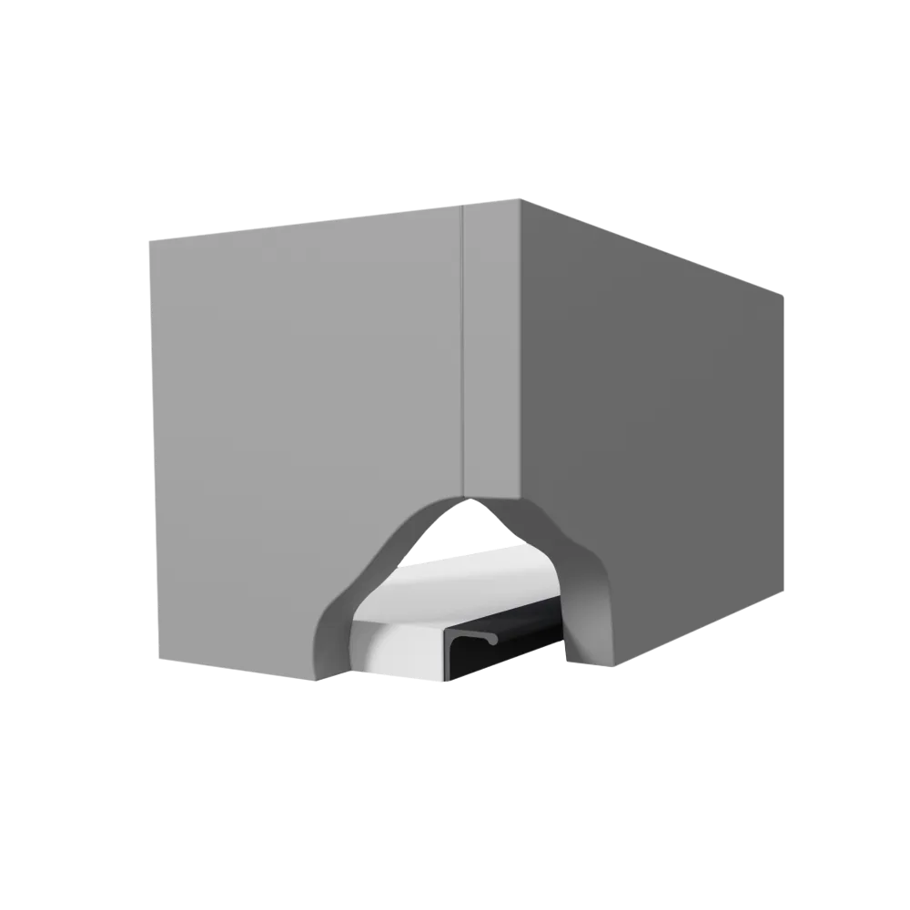 Ручка-профиль AQ Gola-X для верхней базы ДСП 18мм 5000 мм алюминий