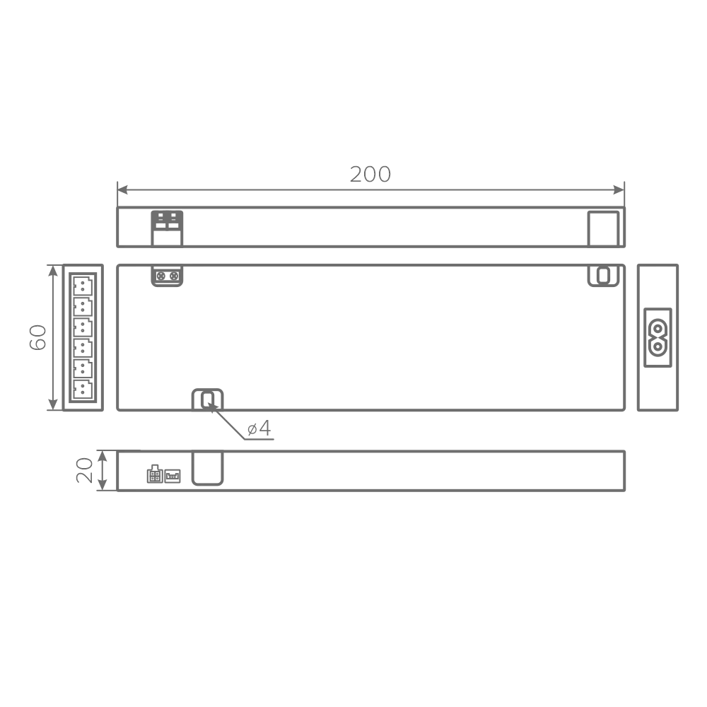 Блок питания AQ CLIX  220V/12V IP20 100W