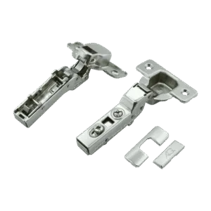 Петля полунакладная AQ Clip без пружины (с заглушками)