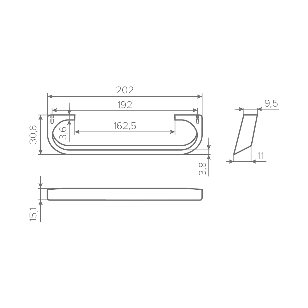 Ручка AQ Perseus С=192 черный матовый