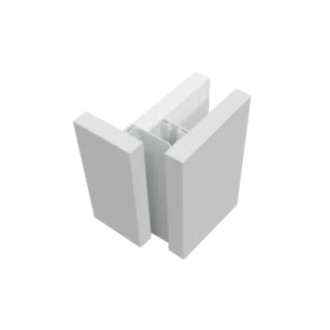 Профиль вертикальный AQ Gola-X L-формы ДСП 16мм 5000 мм белый глянец