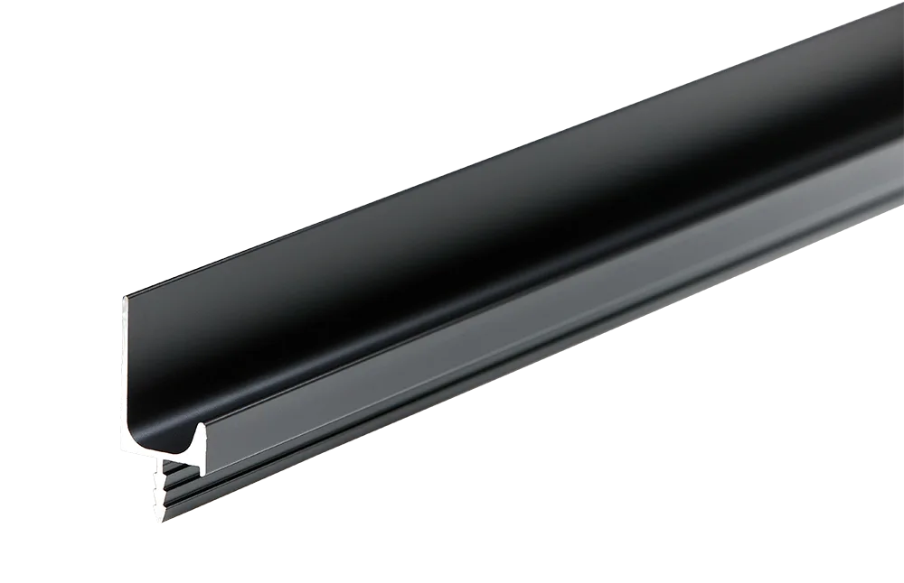 Ручка-профиль торцевая AQ L-line heavy 5000 мм черный матовый