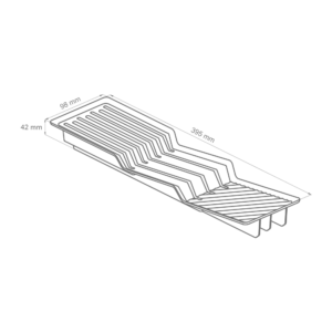 Вкладыш для ножей в лоток AQ TRAY графит