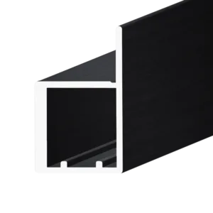 Профиль фасадный AQ CRYSTAL-LINE W-2 4000 мм черный графит брашированный