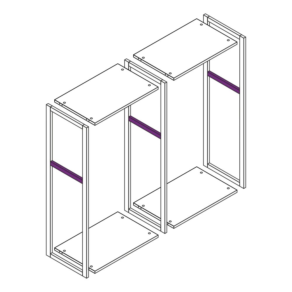 Профиль фасадный AQ CRYSTAL-LINE W-3 4000 мм черный графит брашированный