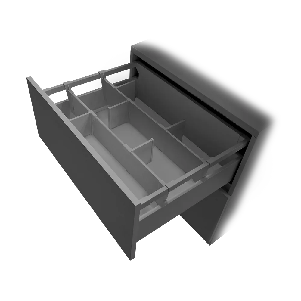 Планка поперечная AQ Linebox L=1200мм графит