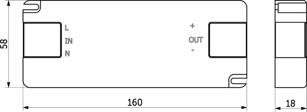 Блок питания UltraSlim 50W/12V, тонкий, AKS