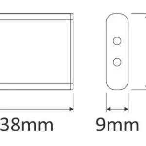 Выключатель бесконтактный на взмах, накладной, 12/24V, 36/72W, Move, HLT