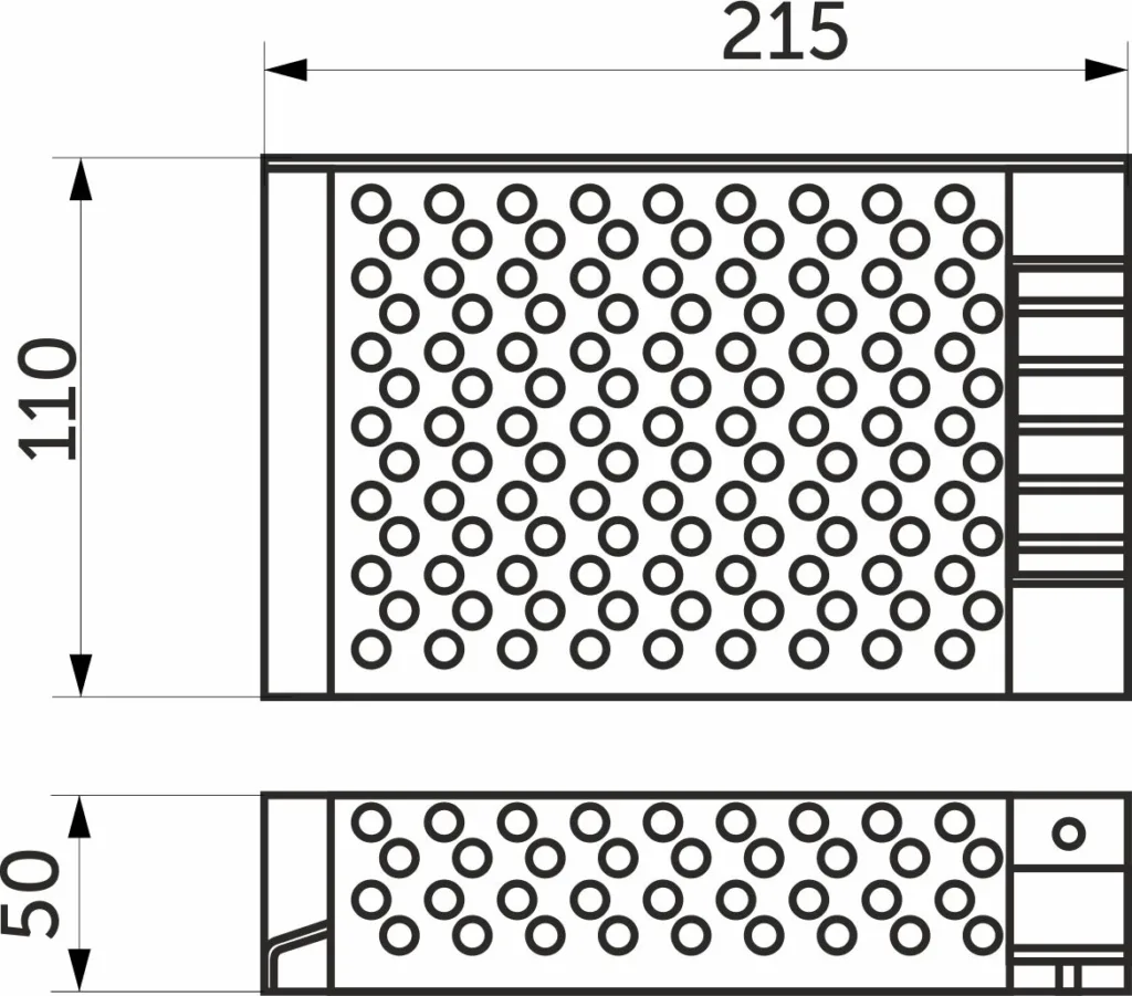 Блок питания Indoor 360W/12V, с вентилятором для охлаждения, AKS