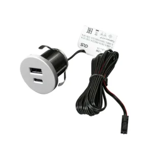 Устройство для зарядки аккумуляторов алюминий GNI-USB USB A + C, 12VDC, 5VDC 3A, GLS