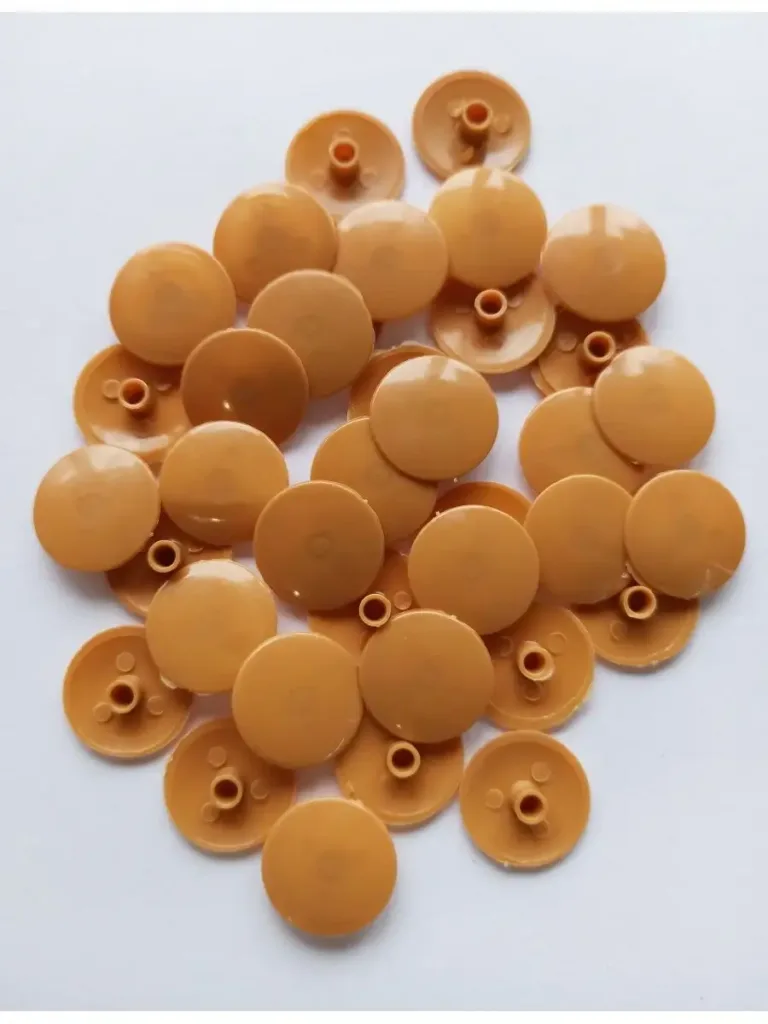 Заглушка под эксцентрик пластиковая 50 шт ольха светлая