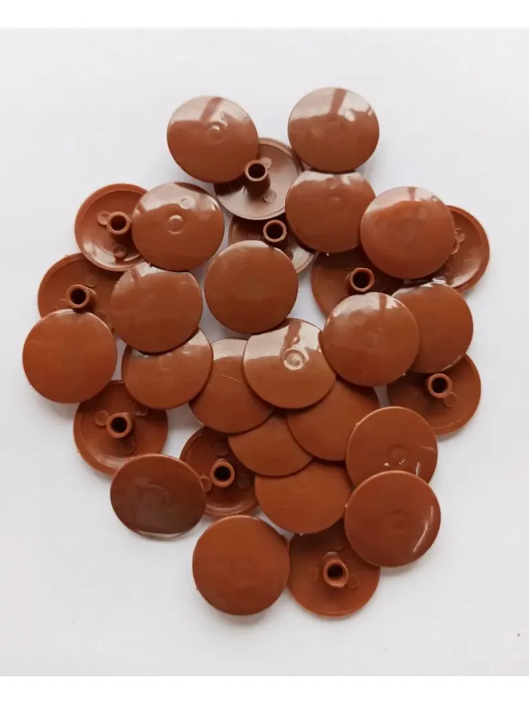 Заглушка под эксцентрик пластиковая 50 шт коричневый