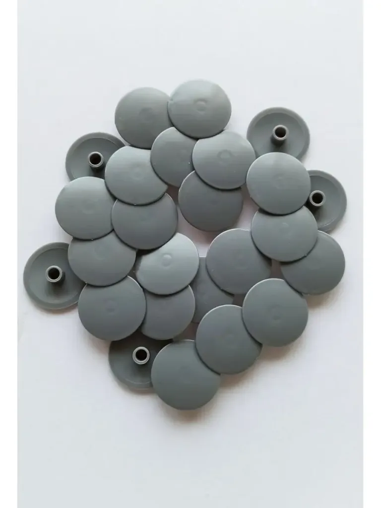Заглушка под эксцентрик пластиковая 50 шт серый
