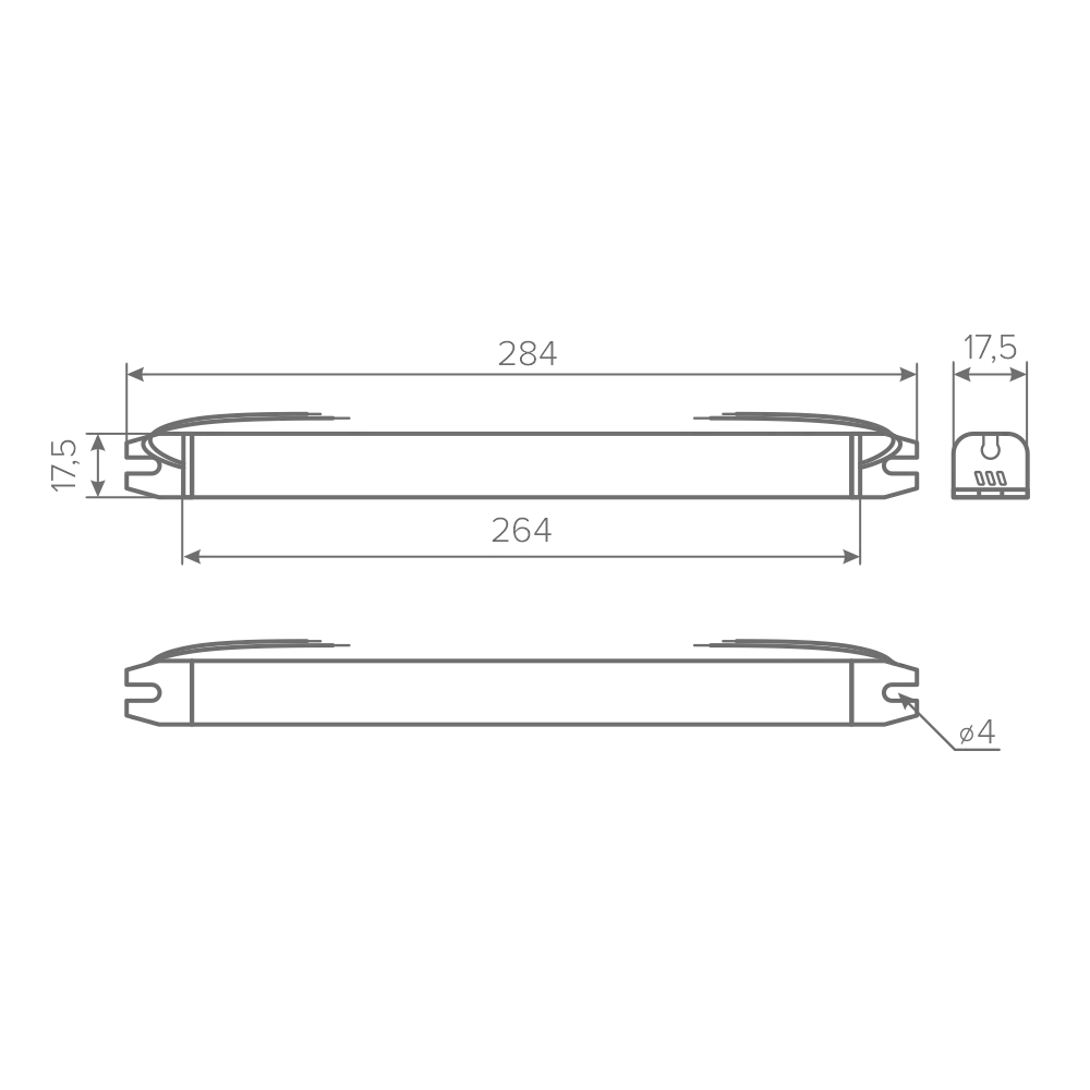 Блок питания AQ SLIM 220V/24V IP20 36W