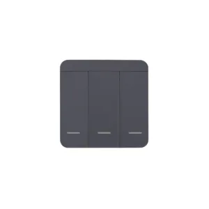 Выключатель беспроводной, с реле, 3 клавиши, графит, AKS