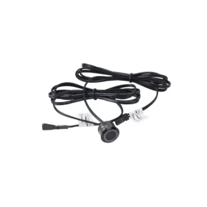 Выключатель сенсорный, с диммированием, врезной, 12V/24V, 60W/100W, синяя подсветка, цвет черный, AKS