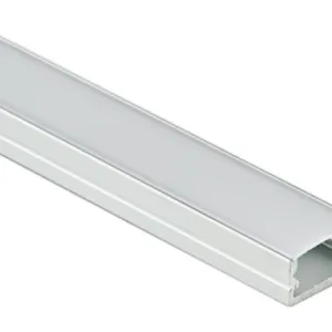 Профиль алюминиевый накладной SIRIUS-1407S с экраном, цвет алюминий, 2м, AKS