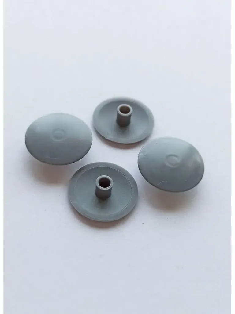 Заглушка под эксцентрик пластиковая 50 шт серый