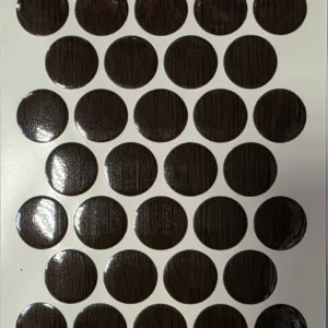 Заглушка самоклеящаяся д.18 мм 32шт. венге глянец