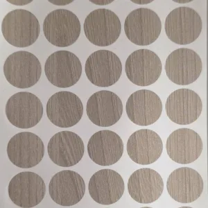 Заглушка самоклеящаяся д.18 мм 32шт. ясень шимо светлый