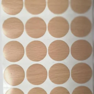 Заглушка самоклеящаяся д.18 мм 28шт. бук бавария