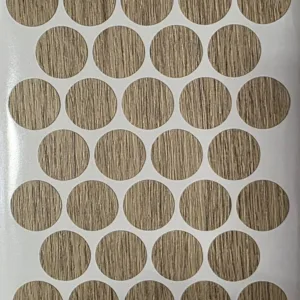 Заглушка самоклеящаяся д.18 мм 32шт. дуб галифакс